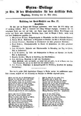 Wochenblatt für das christliche Volk Sonntag 15. Mai 1864