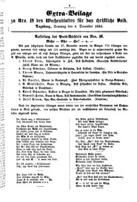 Wochenblatt für das christliche Volk Sonntag 4. Dezember 1864