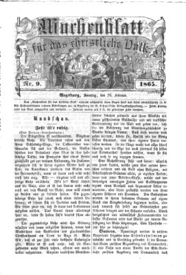 Wochenblatt für das christliche Volk Sonntag 26. Februar 1865