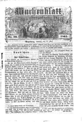 Wochenblatt für das christliche Volk Sonntag 14. Mai 1865