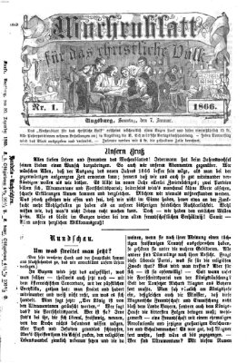 Wochenblatt für das christliche Volk Sonntag 7. Januar 1866