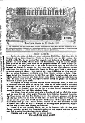 Wochenblatt für das christliche Volk Sonntag 30. Dezember 1866