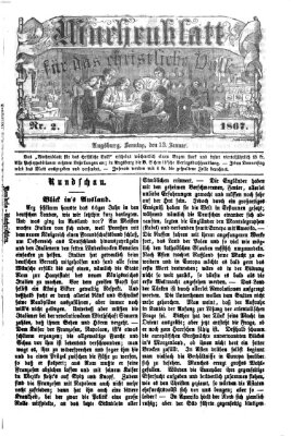 Wochenblatt für das christliche Volk Sonntag 13. Januar 1867