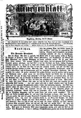 Wochenblatt für das christliche Volk Sonntag 20. Januar 1867