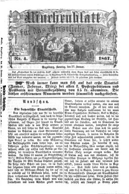 Wochenblatt für das christliche Volk Sonntag 27. Januar 1867