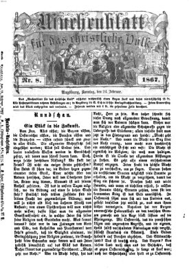 Wochenblatt für das christliche Volk Sonntag 24. Februar 1867