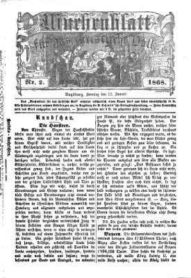 Wochenblatt für das christliche Volk Sonntag 12. Januar 1868