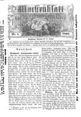 Wochenblatt für das christliche Volk Sonntag 24. Januar 1869