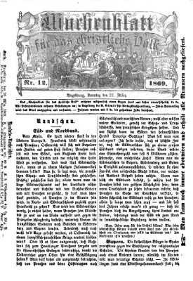 Wochenblatt für das christliche Volk Sonntag 21. März 1869