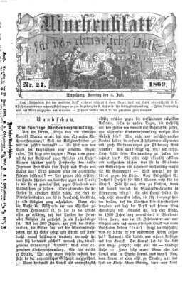 Wochenblatt für das christliche Volk Sonntag 4. Juli 1869