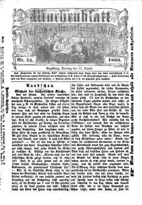 Wochenblatt für das christliche Volk Sonntag 15. August 1869