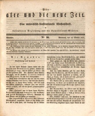 Die alte und die neue Zeit Mittwoch 19. Oktober 1831