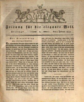 Zeitung für die elegante Welt Freitag 3. Januar 1817