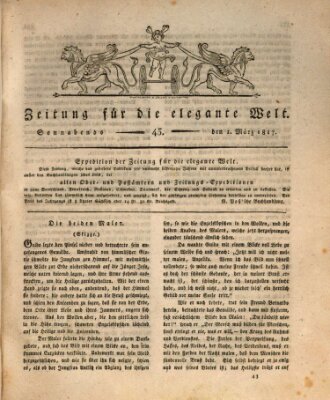 Zeitung für die elegante Welt Samstag 1. März 1817