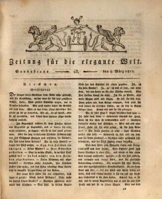 Zeitung für die elegante Welt Samstag 8. März 1817