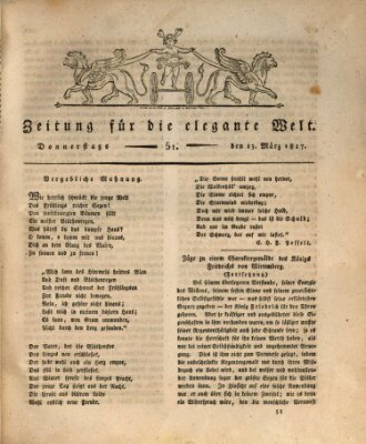 Zeitung für die elegante Welt Donnerstag 13. März 1817