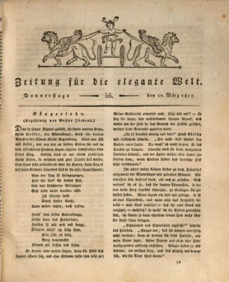 Zeitung für die elegante Welt Donnerstag 20. März 1817