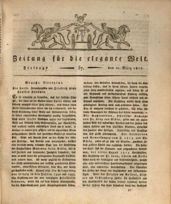 Zeitung für die elegante Welt Freitag 21. März 1817