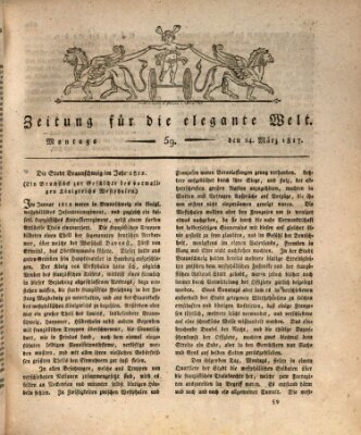 Zeitung für die elegante Welt Montag 24. März 1817