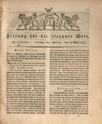 Zeitung für die elegante Welt Dienstag 25. März 1817