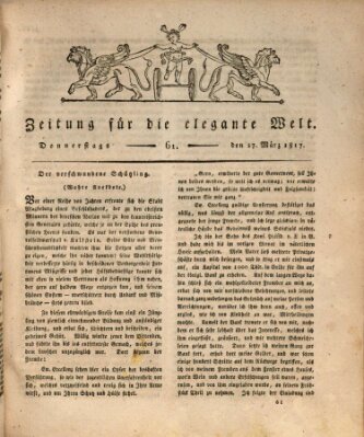 Zeitung für die elegante Welt Donnerstag 27. März 1817