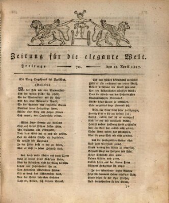 Zeitung für die elegante Welt Freitag 11. April 1817