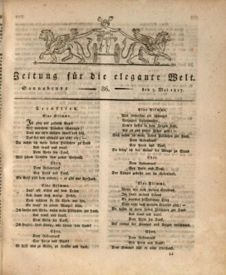 Zeitung für die elegante Welt Samstag 3. Mai 1817