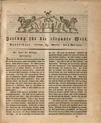 Zeitung für die elegante Welt Donnerstag 8. Mai 1817