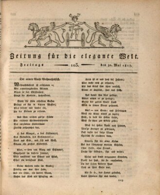 Zeitung für die elegante Welt Freitag 30. Mai 1817