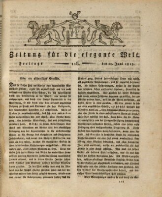 Zeitung für die elegante Welt Freitag 20. Juni 1817