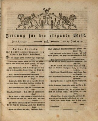 Zeitung für die elegante Welt Freitag 27. Juni 1817