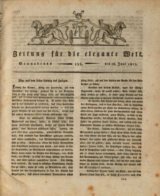 Zeitung für die elegante Welt Samstag 28. Juni 1817