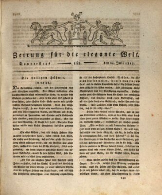 Zeitung für die elegante Welt Donnerstag 24. Juli 1817