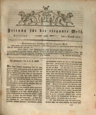 Zeitung für die elegante Welt Freitag 1. August 1817