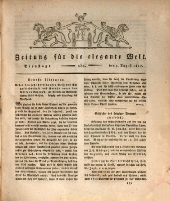 Zeitung für die elegante Welt Dienstag 5. August 1817