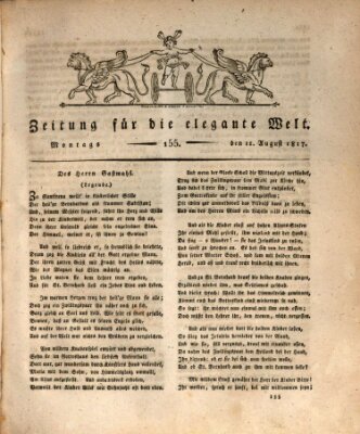 Zeitung für die elegante Welt Montag 11. August 1817