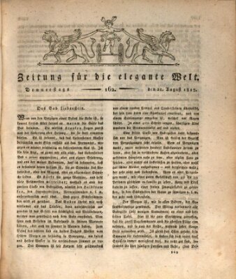 Zeitung für die elegante Welt Donnerstag 21. August 1817