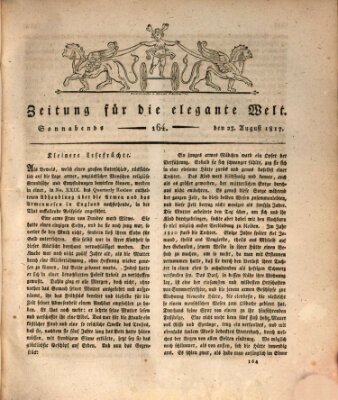 Zeitung für die elegante Welt Samstag 23. August 1817