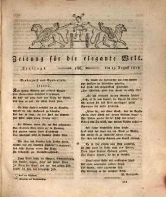 Zeitung für die elegante Welt Freitag 29. August 1817