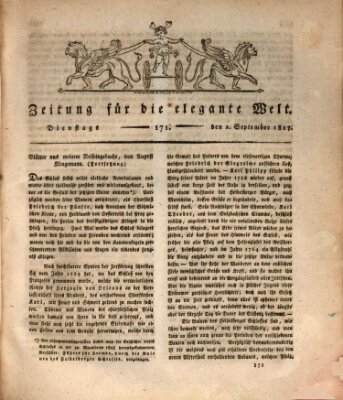 Zeitung für die elegante Welt Dienstag 2. September 1817