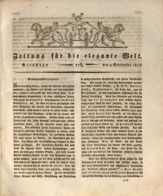 Zeitung für die elegante Welt Dienstag 9. September 1817
