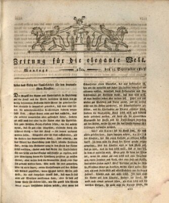 Zeitung für die elegante Welt Montag 15. September 1817