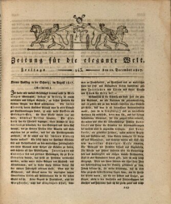 Zeitung für die elegante Welt Freitag 12. Dezember 1817