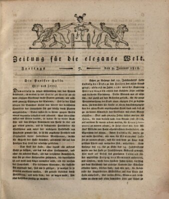 Zeitung für die elegante Welt Freitag 9. Januar 1818