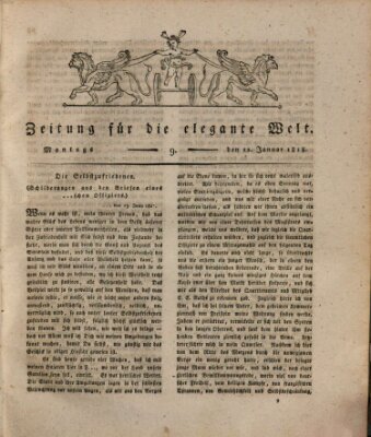 Zeitung für die elegante Welt Montag 12. Januar 1818