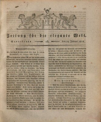 Zeitung für die elegante Welt Samstag 24. Januar 1818