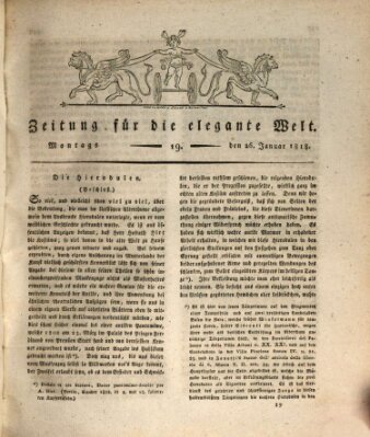 Zeitung für die elegante Welt Montag 26. Januar 1818