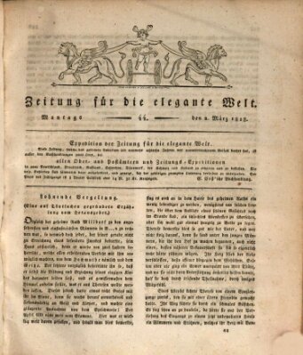 Zeitung für die elegante Welt Montag 2. März 1818