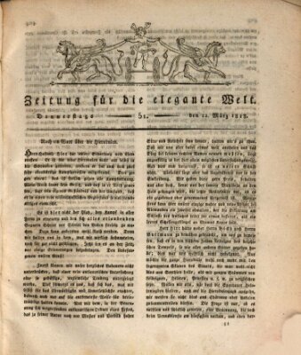 Zeitung für die elegante Welt Donnerstag 12. März 1818