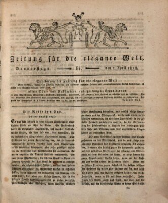 Zeitung für die elegante Welt Donnerstag 2. April 1818